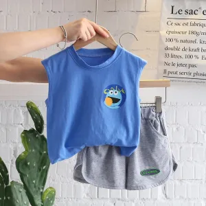 2 Pcs Boys Pants Suit 4-5Y 102720