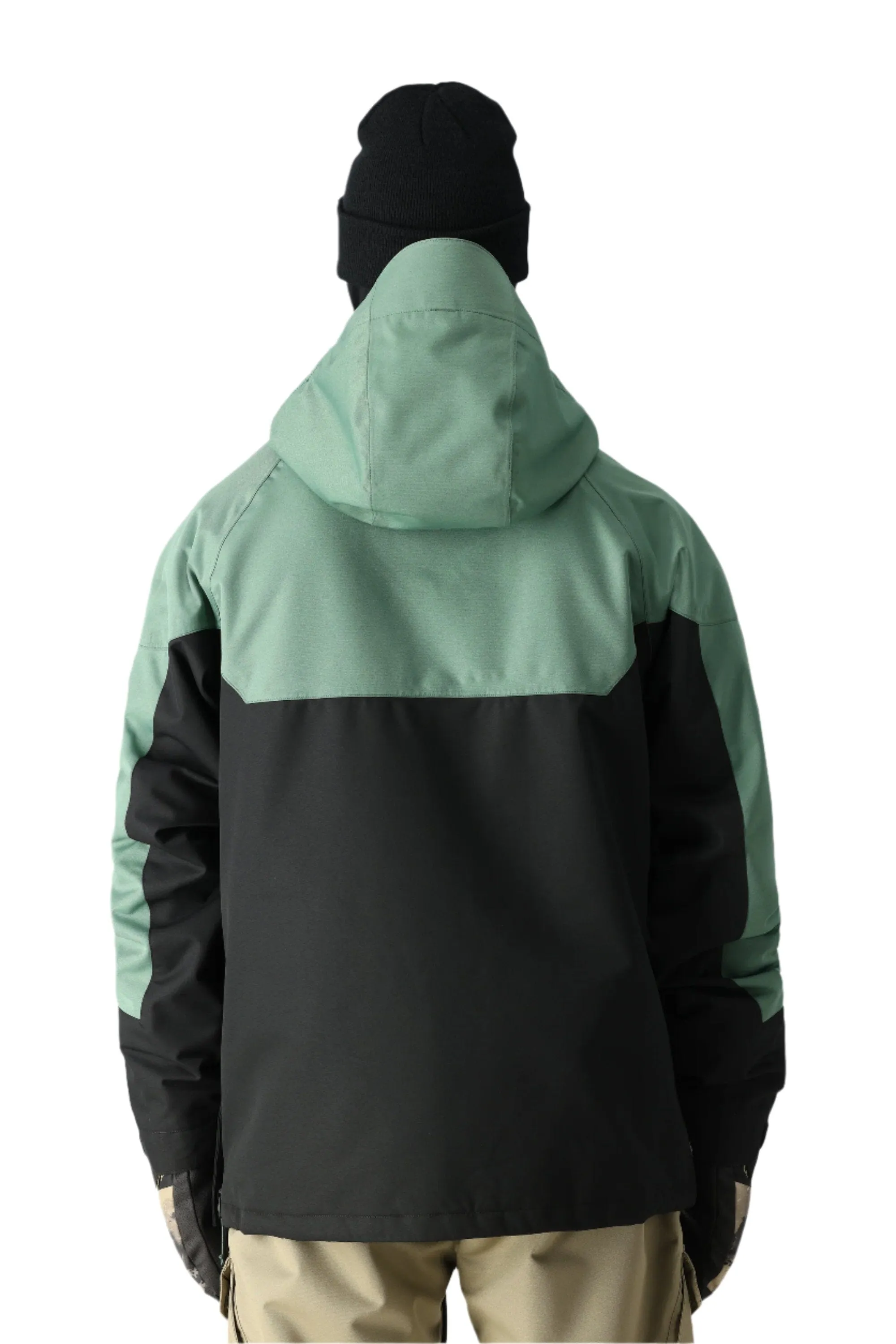 686 Renewal Insulated Anorak Snowboard Jacket Cypress Black Colourblock 2025