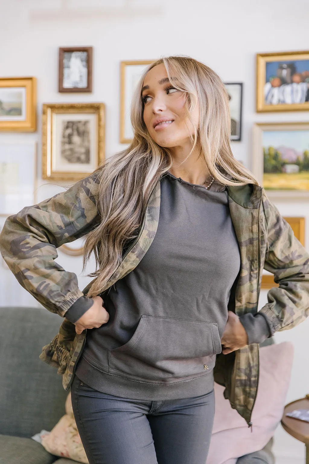 Ampersand Avenue Camo Jacket