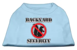 Backyard Security Screen Print Shirts Baby Blue XXXL(20)