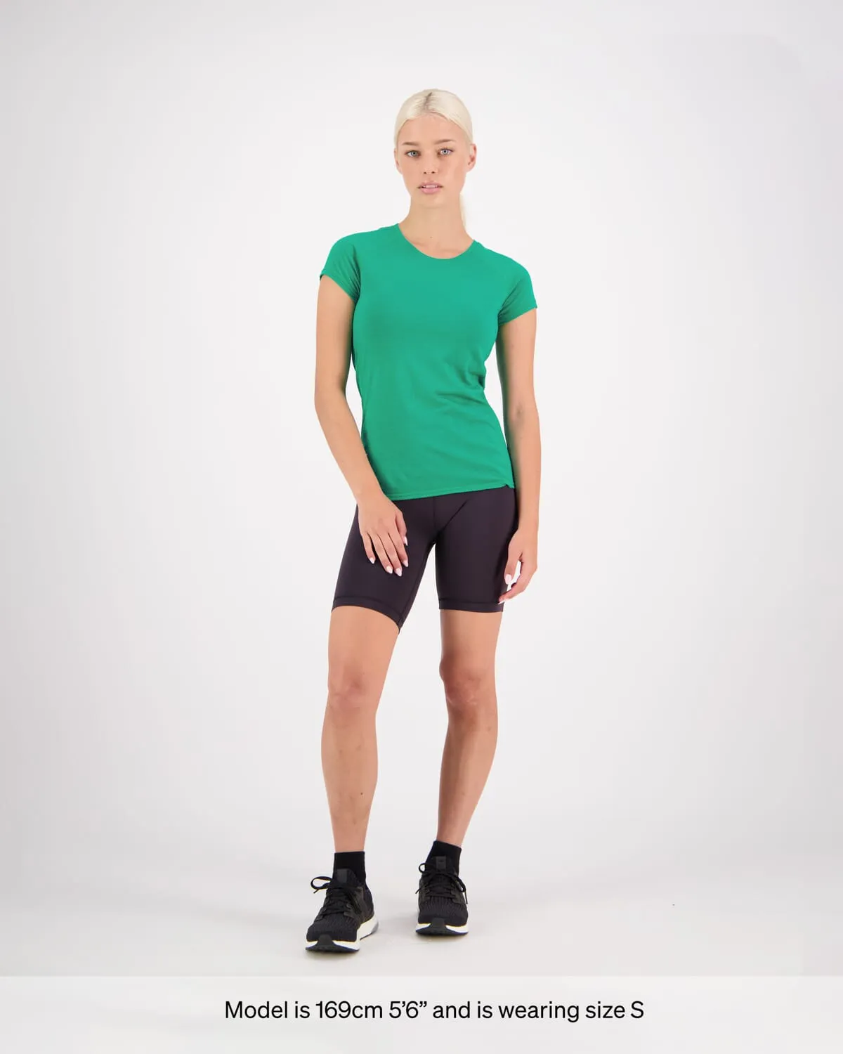 Bella Merino T-Shirt - Pop Green