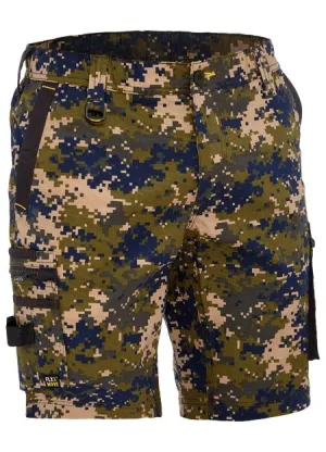 Bisley Flex & Move Stretch Canvas Camo Cargo Short - Army Digital (BSHC1337-PDAR)