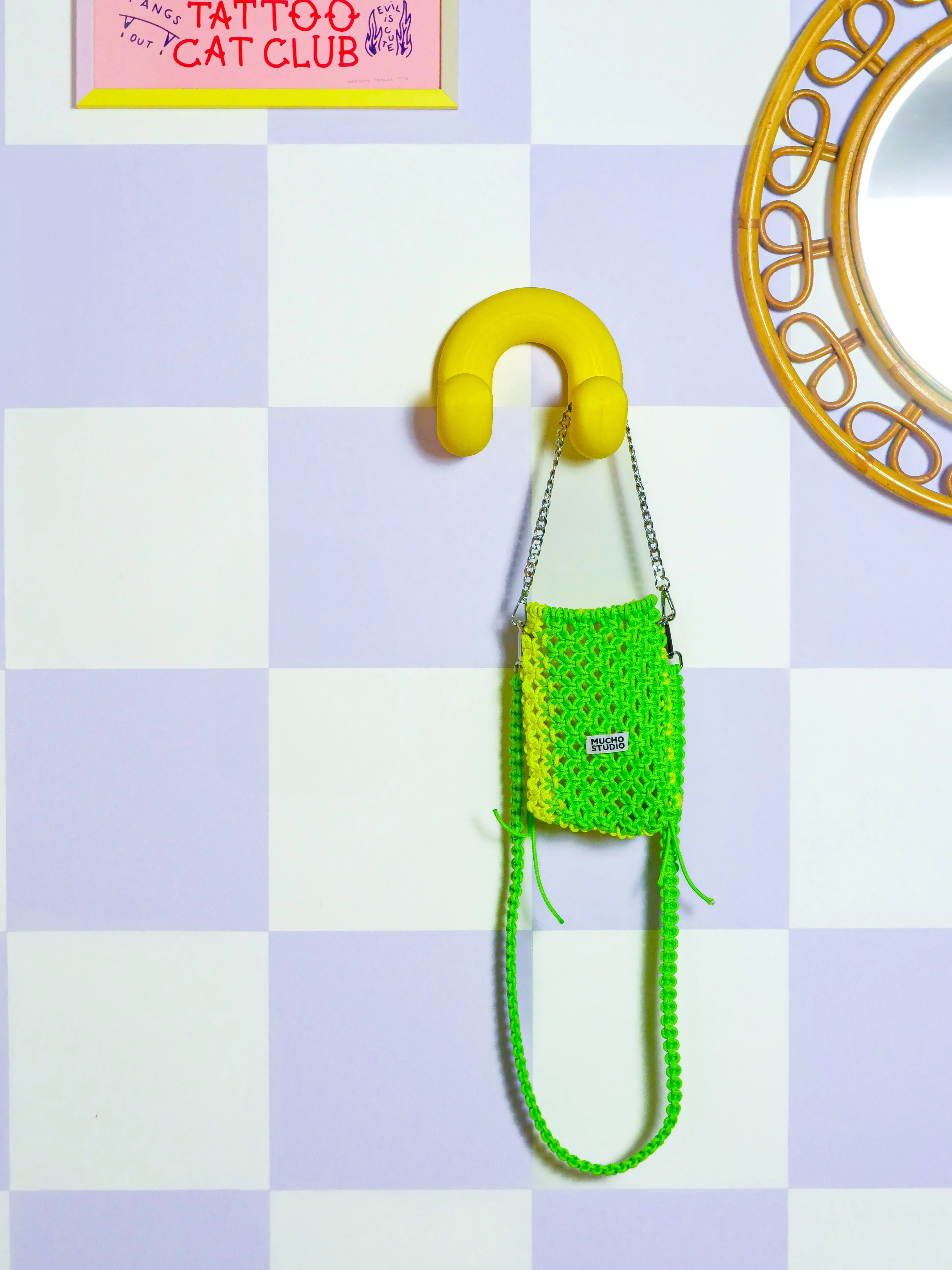 Bull Wall Rack - Yellow