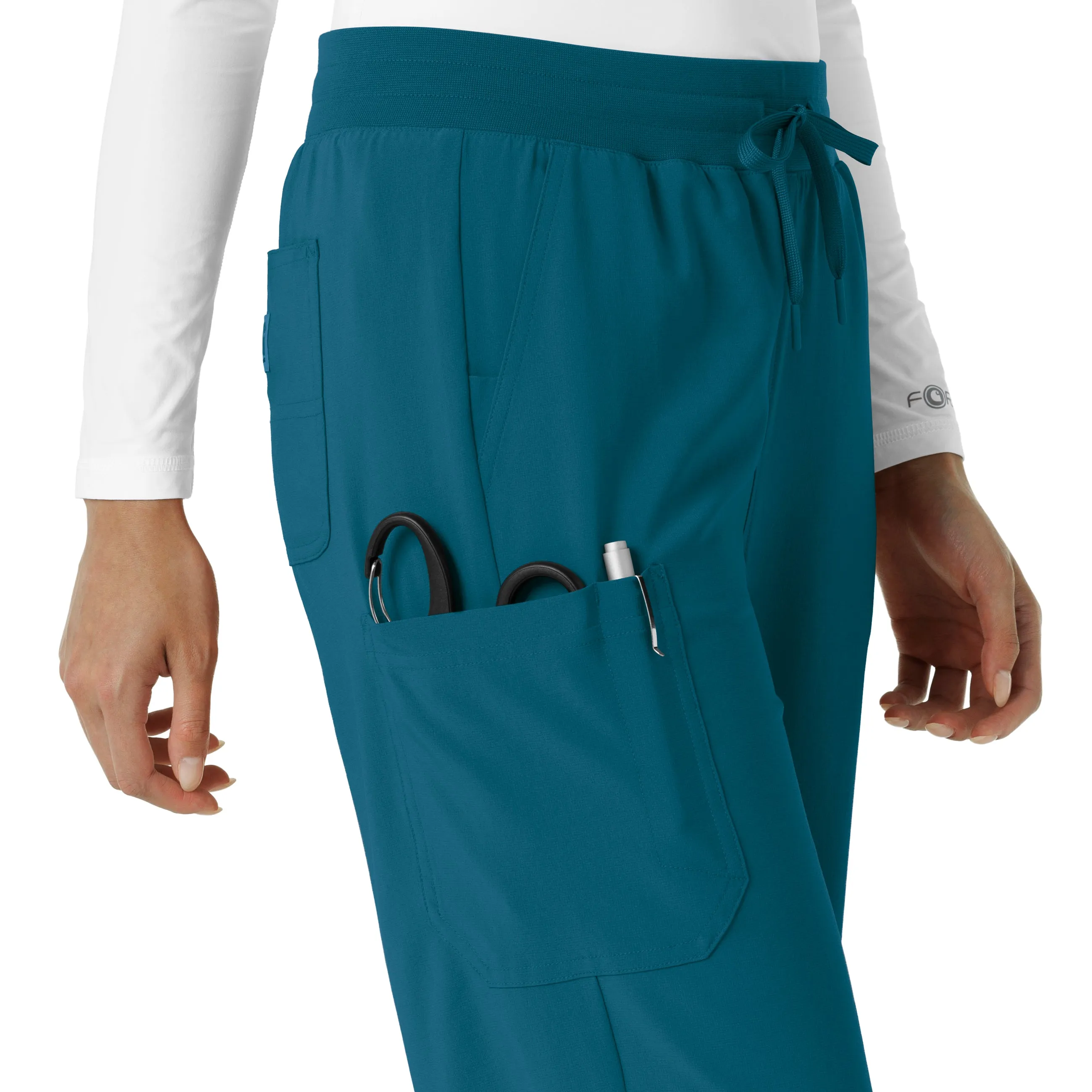 Carhartt Force Cross-Flex Women's Boot Cut Scrub Pant - Caribbean