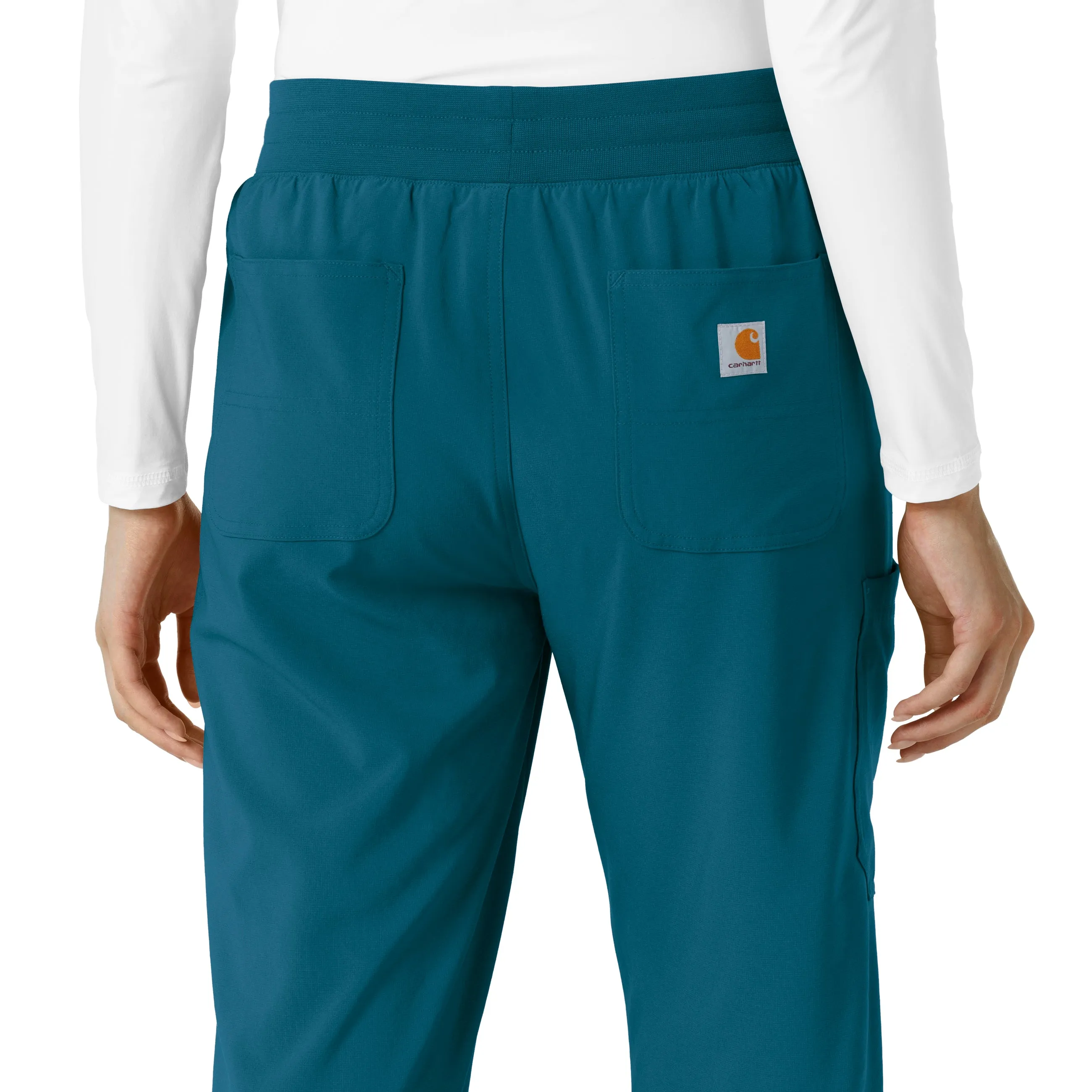 Carhartt Force Cross-Flex Women's Boot Cut Scrub Pant - Caribbean