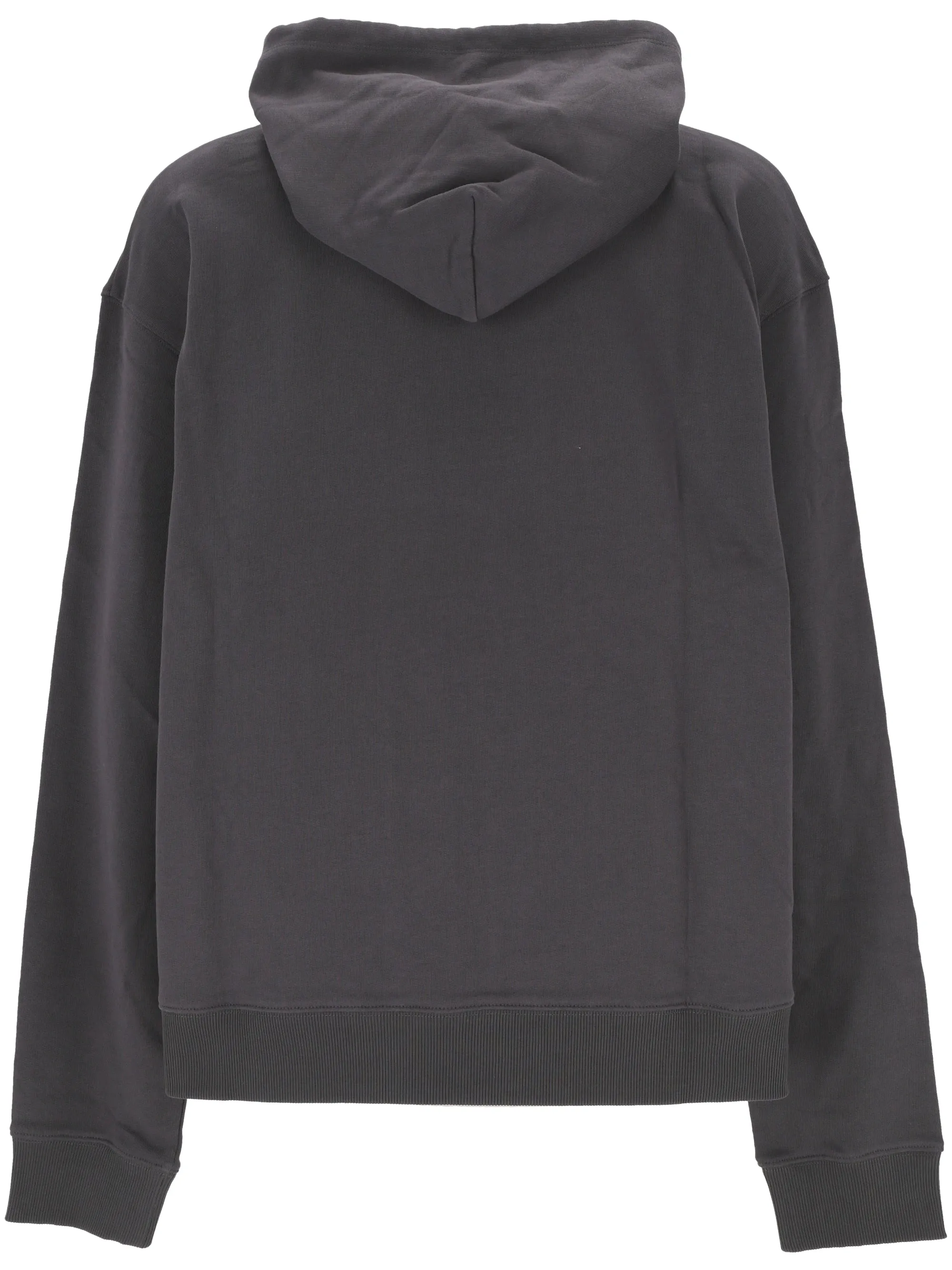 Charcoal Grey Graphic Print Hoodie