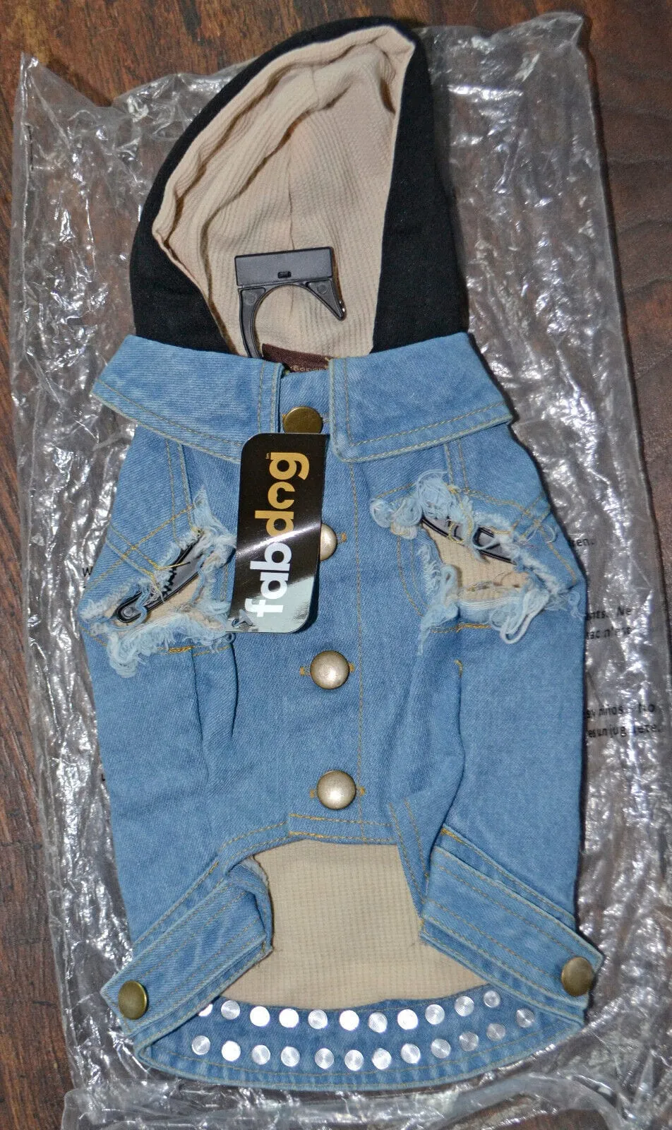 Designer Dog Coat- Denim Jacket (KISS)