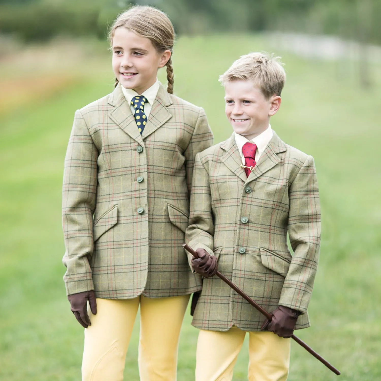 Equetech Junior Hambleden Deluxe Tweed Riding Jacket