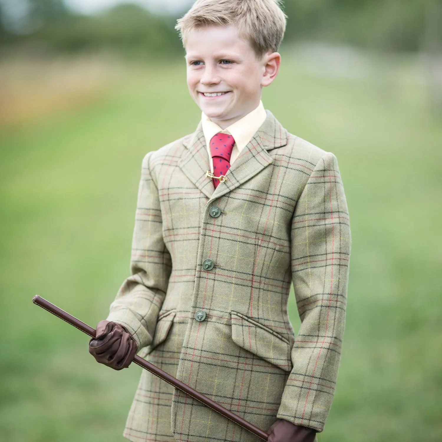 Equetech Junior Hambleden Deluxe Tweed Riding Jacket