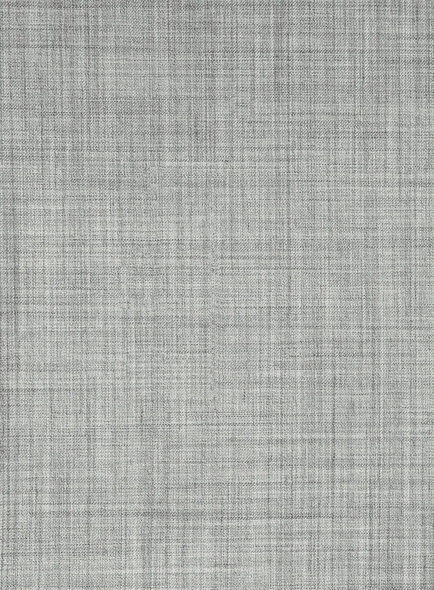 Marco Stretch Worsted Light Gray Wool Pants