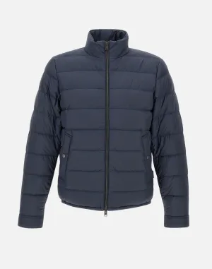 Microfiber Men's Down Jacket in Blue