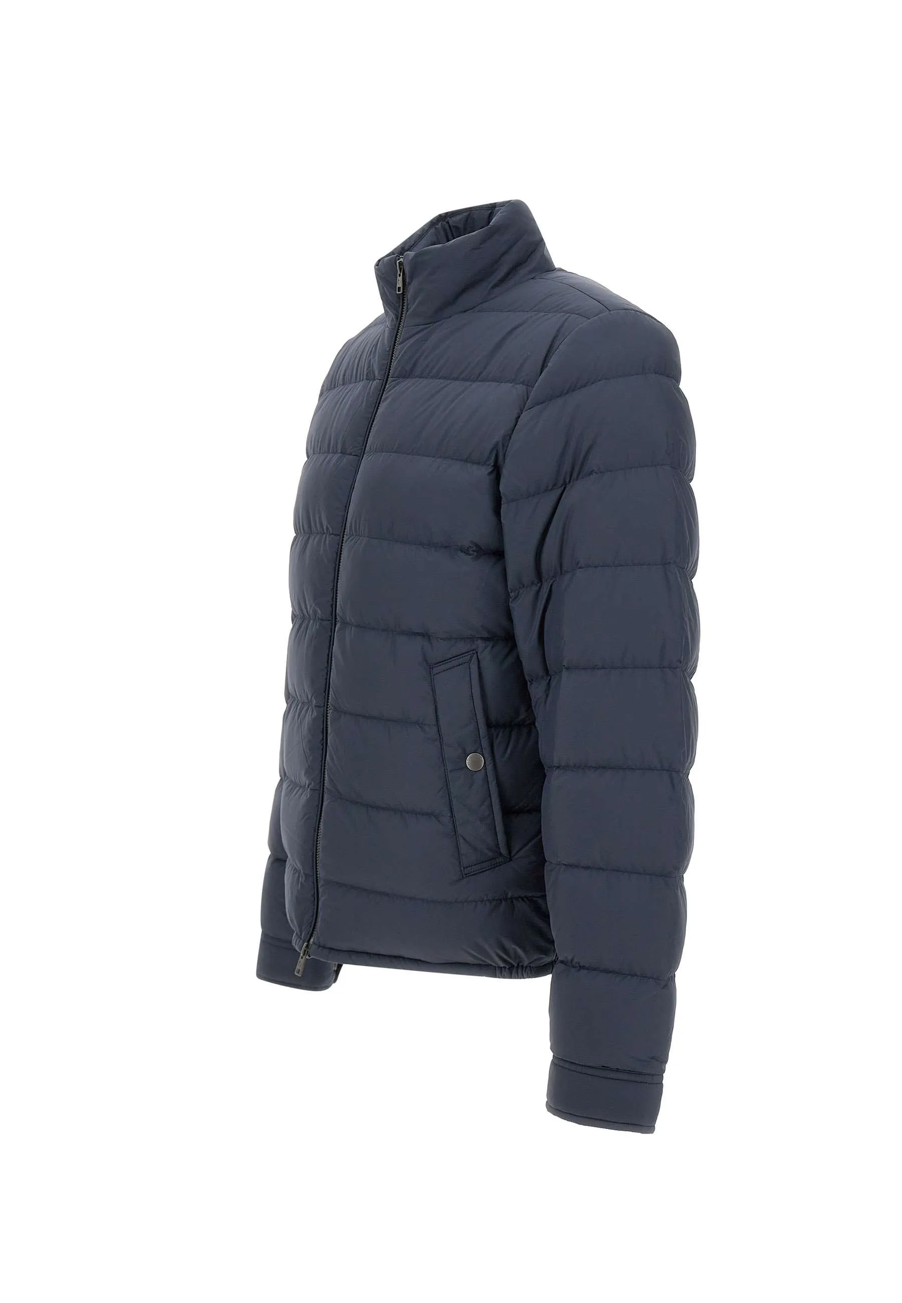Microfiber Men's Down Jacket in Blue