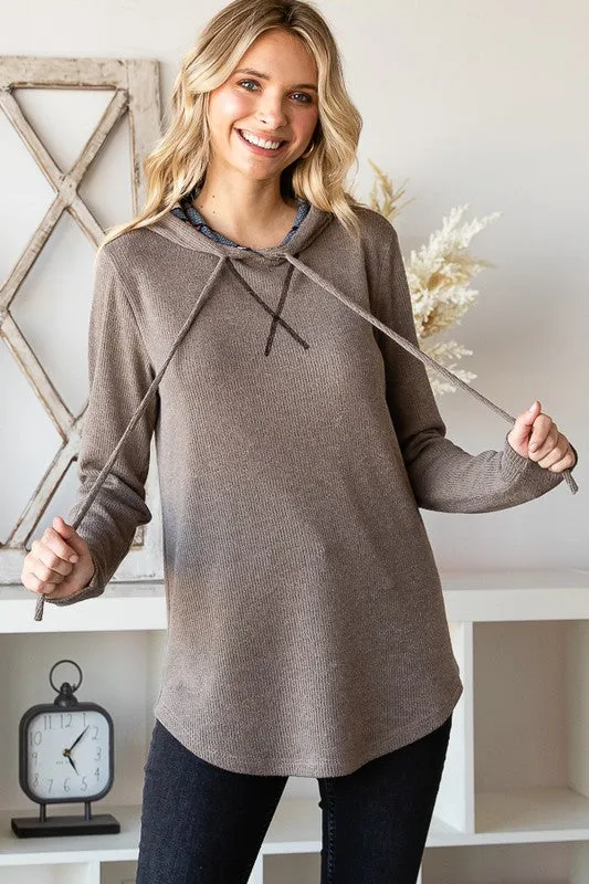 Not So Ordinary Hooded Knit Pullover