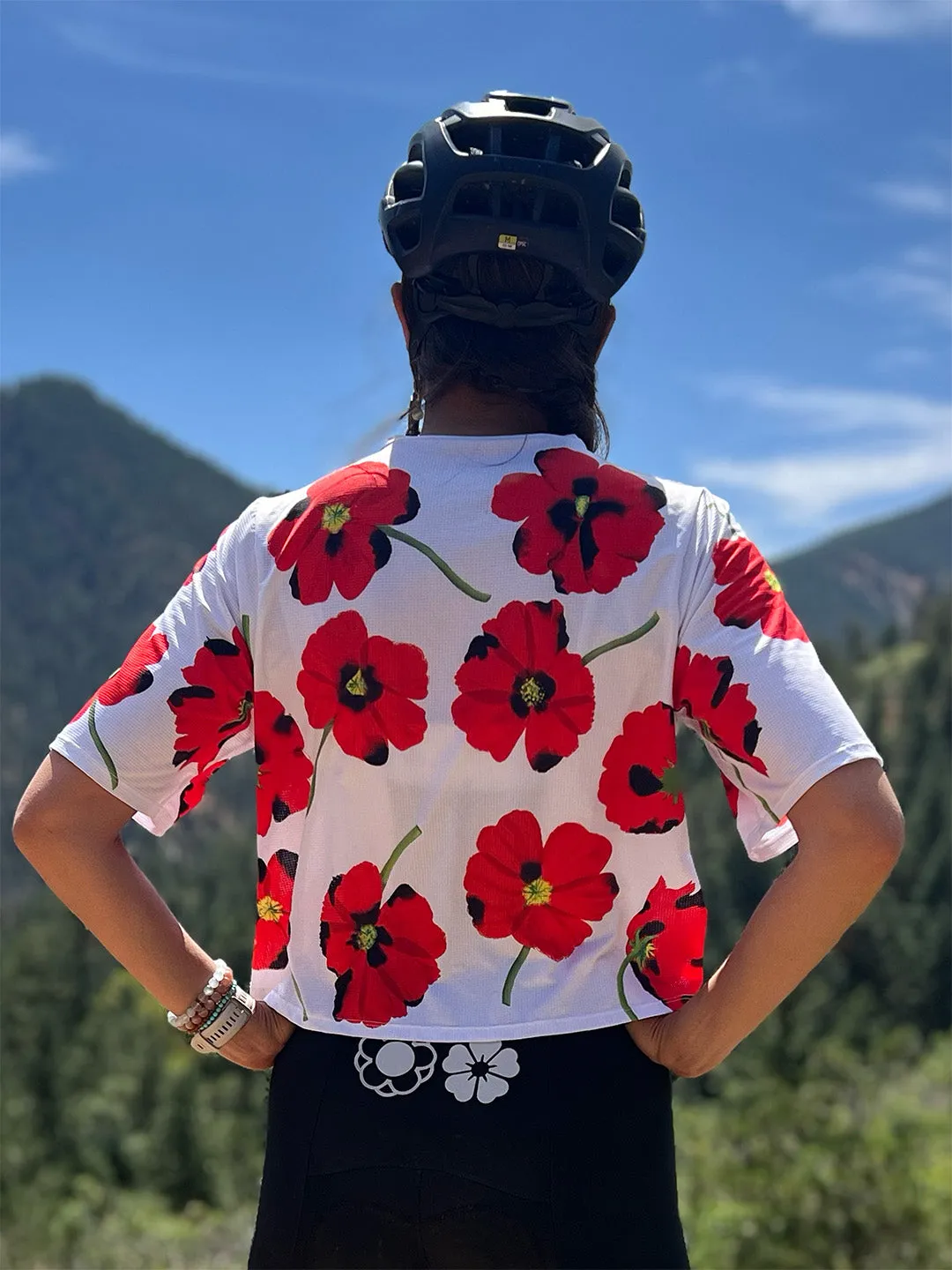 Red Poppies Women's Crop Top