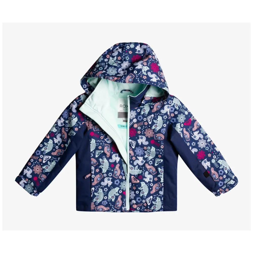 Roxy Snowy Tale Girls Ski Jacket - Medieval Blue Neo