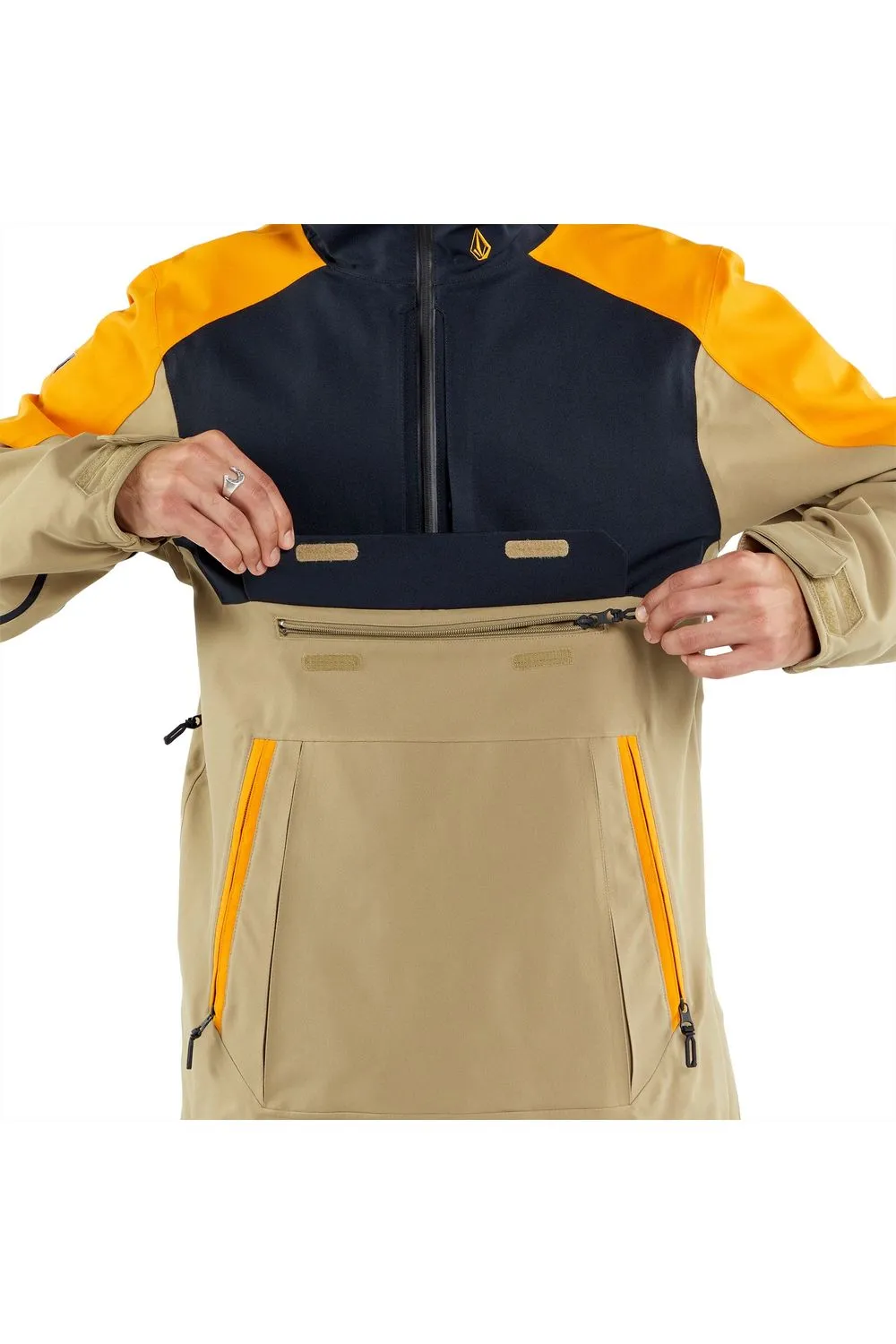 Volcom Brighton Pullover Jacket Gold