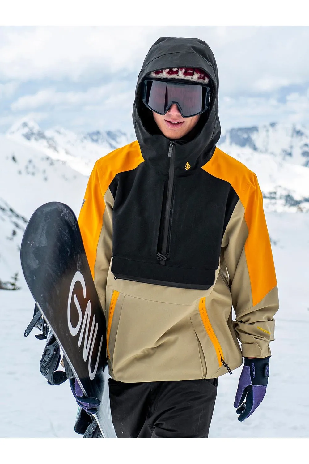 Volcom Brighton Pullover Jacket Gold