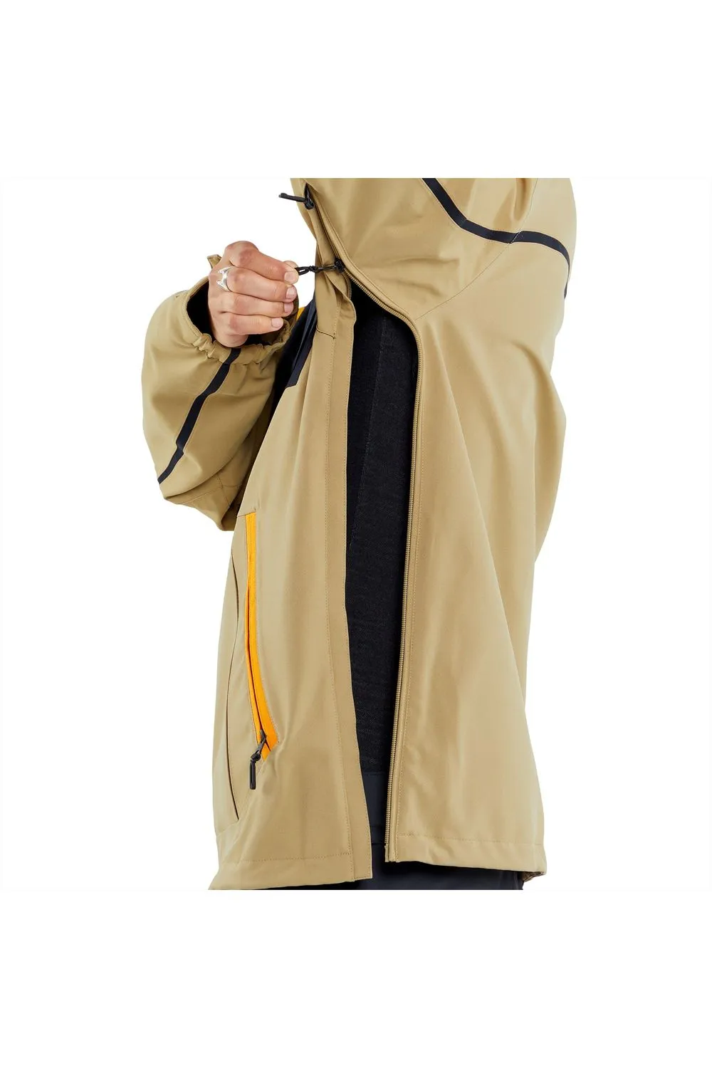 Volcom Brighton Pullover Jacket Gold