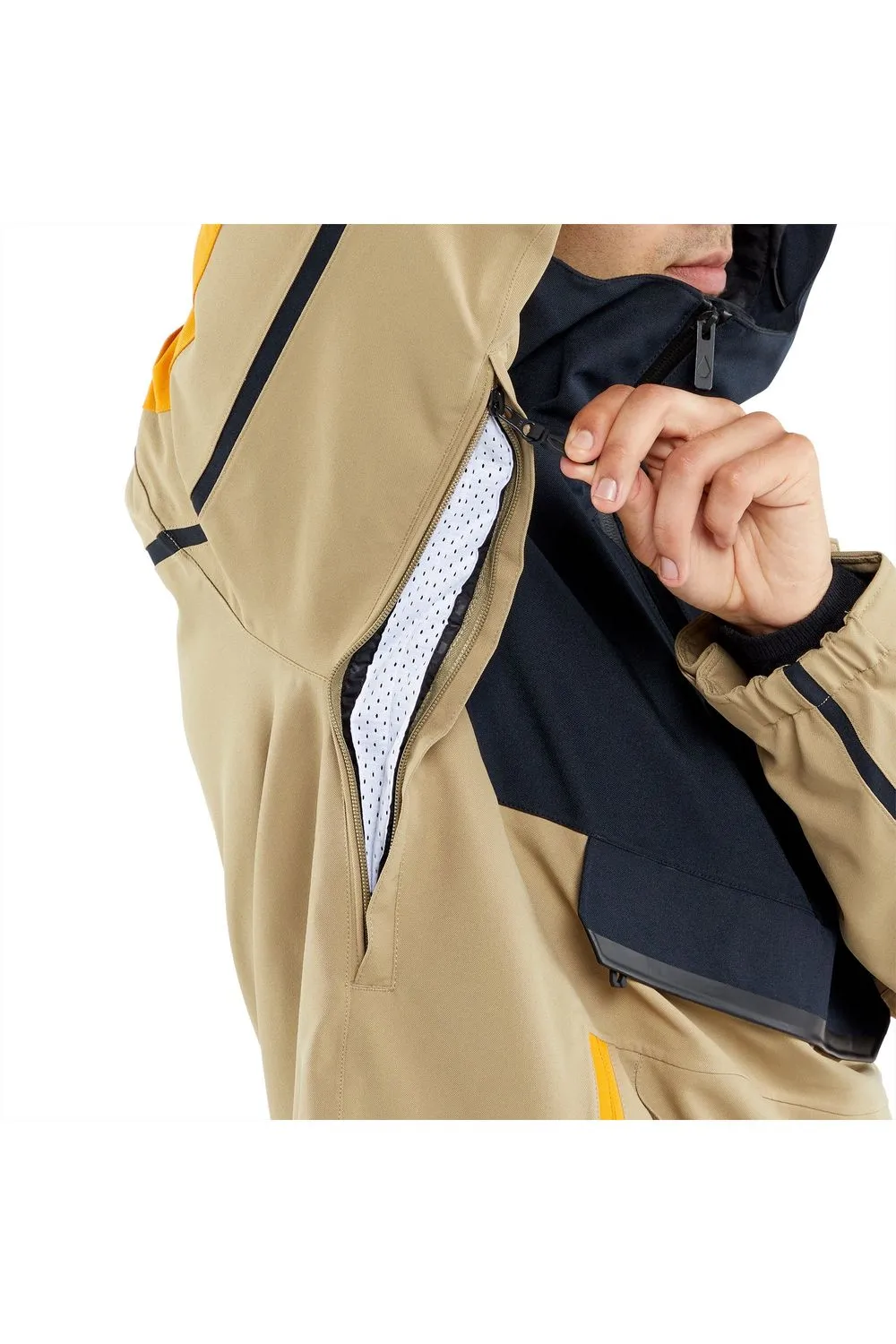 Volcom Brighton Pullover Jacket Gold