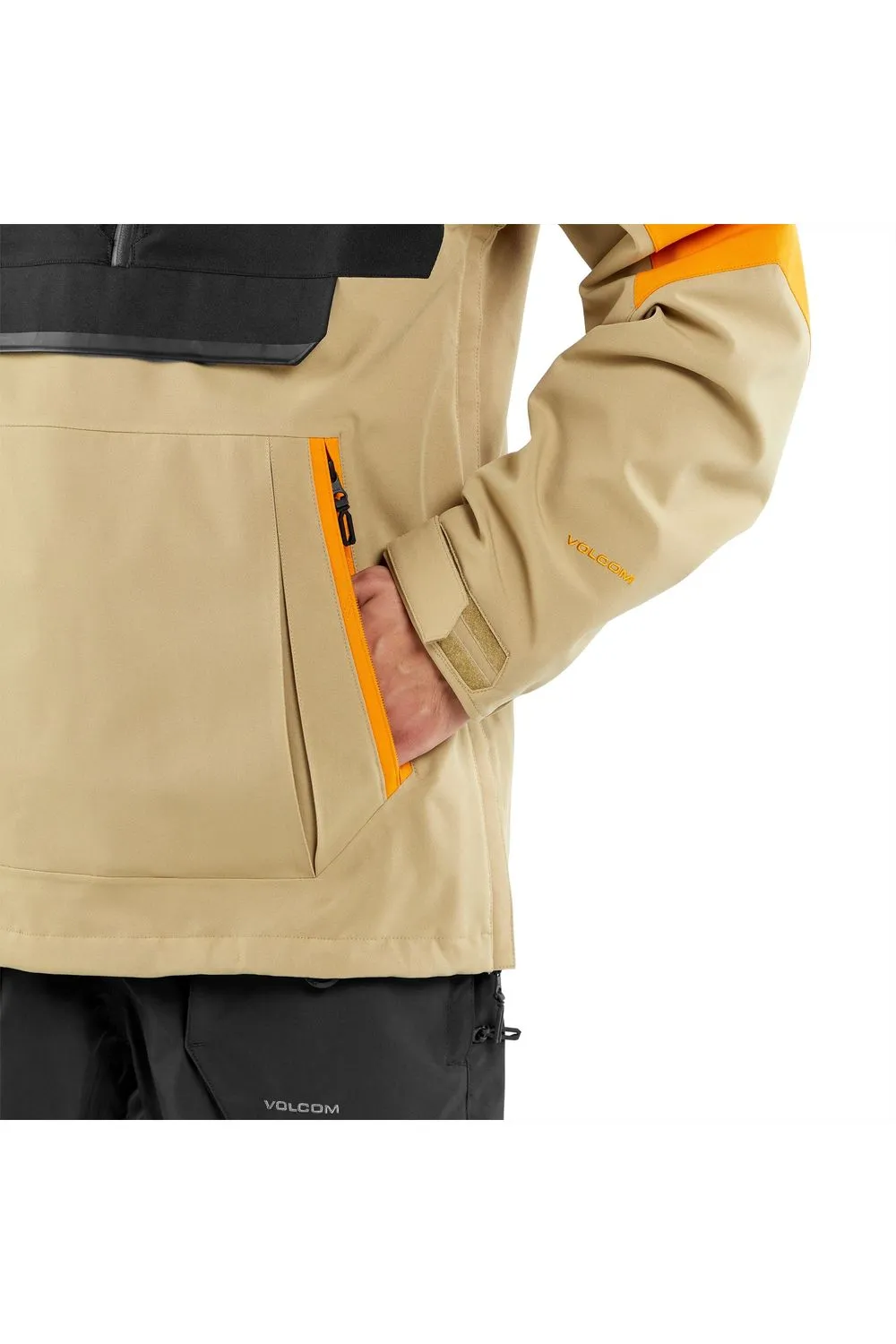 Volcom Brighton Pullover Jacket Gold
