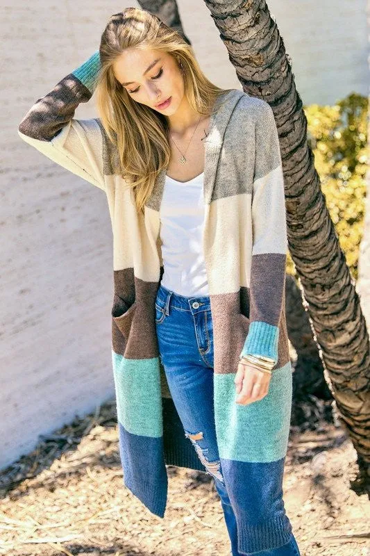 Waiting Outside Hooded Cardigan