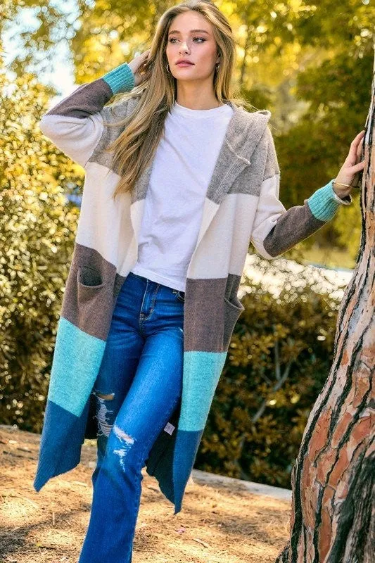 Waiting Outside Hooded Cardigan