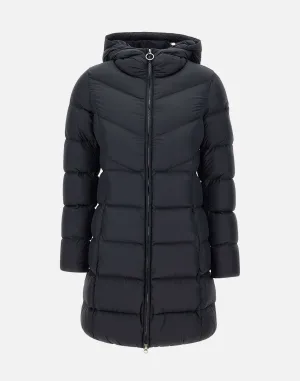 Women's Black Down Jacket with Hood