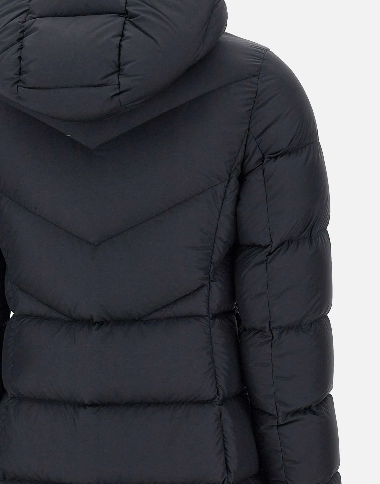 Women's Black Down Jacket with Hood